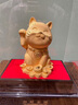 絨沙金酒柜擺件高端大氣招財貓旺宅喬遷開(kāi)業(yè)入戶(hù)禮品酒柜裝飾品 絨沙金招財貓 禮盒裝 曬單實(shí)拍圖