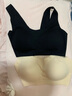 美·雅·挺兩件無(wú)痕內衣女士文胸美背乳膠無(wú)鋼圈夏季薄款透氣聚攏收副乳胸罩 膚色+黑色 L碼【建議100-115斤】 曬單實(shí)拍圖