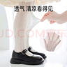愛寶適女童襪子春秋款打底襪連褲襪兒童洛麗塔長筒網(wǎng)眼襪L碼 蝴蝶結T137 曬單實拍圖