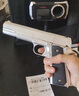 庫拜萊忽必烈1911玩具槍柯爾特冰涼材質(zhì)半自動(dòng)連發(fā)全金屬手槍雕花工藝 n41911銀色全冰涼 曬單實(shí)拍圖