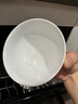 景德鎮陶瓷家用中式高溫白瓷吃飯碗湯碗泡面碗純白簡(jiǎn)約餐具喬遷之喜禮物 【禮盒裝】月白-4.5英寸素影碗*6 曬單實(shí)拍圖