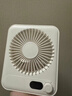 名創(chuàng  )優(yōu)品小風(fēng)扇桌面風(fēng)扇usb充電迷你超薄折疊無(wú)葉大風(fēng)力靜音節能便攜臺扇小型辦公室工位電腦桌宿舍易拆洗 【冰透白pro】1200mAh 全新升級 曬單實(shí)拍圖