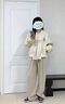 天丂美式復(fù)古刺繡棒球服外套女早春加厚休閑外套小個(gè)子學(xué)院風(fēng)衛(wèi)衣夾克 杏灰色美式棒球服【M】 曬單實(shí)拍圖