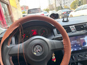 汽車方向盤套真皮手縫男女四季通用牛皮手工皮套防滑縫制把套 【整張頭層牛皮】棕色棕線打孔 曬單實(shí)拍圖