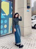 凱利 蕾莉（KELLY REILL）品牌厚底樂(lè)福鞋女2025春秋新款松糕一腳蹬軟皮法式單鞋圓頭小皮鞋 米杏色【跟高5CM】 225mm 35 曬單實(shí)拍圖