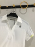 PGA高爾夫女裝夏季服裝女士短袖polo上衣T恤衣服 彈力柔軟 細紋肌理 101422-白色 XL 曬單實拍圖
