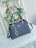viney新款牛皮手提包包女包單肩斜挎包品牌生日禮物送女友老婆 【藍色】高檔實(shí)用腋下包 輕奢時(shí)尚百搭通勤托特包 曬單實(shí)拍圖
