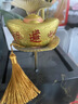 招財元寶轉(zhuǎn)運珠手玩小物件解壓治愈桌面茶玩茶寵小擺件創(chuàng)意小禮物 小元寶【金色】 曬單實拍圖