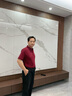 杉杉（FIRS）含桑蠶絲短袖T恤男2025夏季新款清涼透氣婚宴喜慶POLO半袖衫213 酒紅 L (175) 曬單實(shí)拍圖