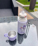 初和兒童保溫杯三麗鷗庫(kù)洛米316不銹鋼幼兒園小學(xué)生上學(xué)專用帶蓋水杯 庫(kù)洛米【吸管+直飲+公仔】 460ml 曬單實(shí)拍圖