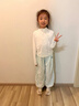 愛(ài)邁尼女童T恤速干運(yùn)動(dòng)衣2025春裝新款兒童瑜伽跑步上衣半拉鏈訓(xùn)練長(zhǎng)袖t 19579白色速干衣+16168灰色裙褲 140 cm 曬單實(shí)拍圖
