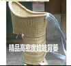 嬰兒背簍背小孩的背簍寶寶竹編背篼娃娃兒童小孩四季通用涼背簍背 竹編普通花布背簍 曬單實拍圖