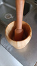蒜錘搗蒜器蒜泥器棗木雕刻精致?lián)v蒜器廚具蒜啾搗蒜棒梨木搗藥錘 黃梨木 長19厘米直徑4.3厘米 曬單實拍圖