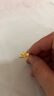 周六福  黃金戒指女款5G足金一鹿有你浪漫雪花活口指環(huán) 計價T 12號-2.2g 曬單實拍圖