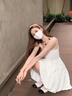 萬(wàn)欣兒2026新款法式氣質(zhì)收腰白色花苞連衣裙子女夏小個(gè)子清純初戀吊帶裙 【白色】 M 45/55kg 曬單實(shí)拍圖
