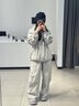 BJHG宋雨琦同款不計后果白色工裝褲子男夏季潮牌輕薄三防運動傘兵褲女 寒泉灰 M （130-160斤） 曬單實拍圖