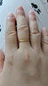 中國黃金（CHINA GOLD）黃金戒指男女素圈足金三生三世對(duì)戒實(shí)心指環(huán)520禮物送老婆愛人 【今/次日達(dá)】1.8g/14號(hào)【古法】 曬單實(shí)拍圖