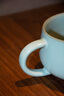 雅瓷汝窯茶杯辦公室馬克杯陶瓷帶蓋咖啡杯天青色可開片汝瓷安仁杯 汝窯安仁杯 250ml 1只 曬單實(shí)拍圖