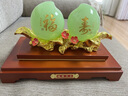 梟庭閣琉璃玉福祿雙全壽桃擺件家居客廳酒柜裝飾品送長(zhǎng)輩生日賀壽禮品 琉璃玉22CM福壽雙全壽桃（帶罩） 曬單實(shí)拍圖