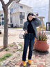 Lee Cooper牛仔褲女款2025春夏新款美式潮流高腰顯瘦通勤時(shí)尚百搭直筒褲子女 復(fù)古藍(lán) S 曬單實(shí)拍圖