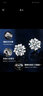 中國黃金CHINA GOLD星芒足銀耳釘女士雪花托帕石耳環(huán)七夕情人節(jié)禮物送女友老婆生日 京速達(dá)-足銀星芒雪花耳釘 曬單實(shí)拍圖