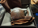 藏壺天下【晨光窯·造】宜興紫砂壺 黃龍?jiān)丛V底槽清小品秦權(quán)壺 手工制作 秦權(quán)（竹雀圖） 170ml 曬單實(shí)拍圖