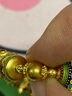 六福珠寶福滿傳家足金滿堂彩鎏彩工藝黃金轉(zhuǎn)運(yùn)珠手鏈 計(jì)價(jià) F63TBGB0142 44.28克(含工費(fèi)4162元) 曬單實(shí)拍圖