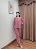 美即萊（MEIJILAI）睡衣女春秋季純棉長袖薄款女士家居服全棉秋天新款寬松可外穿套裝 1518 L（身高160-165體重110-120） 曬單實拍圖