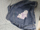 真維斯童裝女童外套春春款2025新款兒童洋氣牛仔夾克女孩春裝上衣中大童衣服 【春秋款】牛仔藍/紫蝴蝶結貓 130 曬單實(shí)拍圖