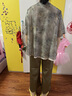 俞兆林（YUZHAOLIN）媽媽夏裝2025新款套裝中老年人女裝時尚短袖奶奶洋氣衣服雪紡T恤 綠色+綠色闊腿褲 2XL  (建議105-120斤) 曬單實(shí)拍圖