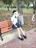 法式一字扣瑪麗珍小皮鞋女新款日系jk復(fù)古校園風(fēng)單鞋厚底樂福鞋子 黑色 37 曬單實(shí)拍圖