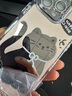 鹿途者 DEERWALK趙露思同款貓咪鏡面適用iPhone15promax手機殼蘋果14pro新款12小眾創(chuàng)意13自帶鏡頭膜16全包保護套 鏡面蝴蝶結(jié)貓咪 iPhone 14 Pro Max 曬單實拍圖