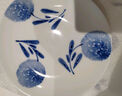 景德鎮（jdz）官方高溫釉下彩餐具手繪青花陶瓷飯碗散件家用盤(pán)子碗盤(pán)組合送禮 團圓圓-6英寸小碟（兩只裝） 曬單實(shí)拍圖