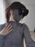 醫美術(shù)后防曬面罩光子嫩膚激光術(shù)后全臉?lè )罆衩比樋谡忠惑w冰絲 深黛灰【掛耳式】黑膠立體 曬單實(shí)拍圖