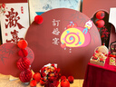 盛康圓滿(mǎn)訂婚布置全套擺件裝飾求婚高級(jí)KT背景板回門(mén)套裝氣球喜字婚宴用品 【2.3M高】琴瑟和鳴+擺臺(tái)16件套 曬單實(shí)拍圖