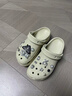 鯊鵜鶘 HA PELICAN5.0cm厚底增高松糕eva云朵洞洞鞋女夏季包頭外穿防滑踩屎感沙灘鞋 米白色 +隨機送10個鞋花 36 曬單實拍圖