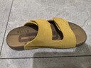 百麗舒適勃肯鞋女26夏新商場(chǎng)魔術(shù)貼外穿拖鞋D5Y1DBT6 黃色 36 曬單實(shí)拍圖
