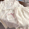 另約睡衣女款夏季云朵棉短袖可外穿2025新款甜美公主風(fēng)家居服三件套裝 8838 小花朵 XL 曬單實(shí)拍圖
