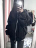 卡圖弛美式cleanfit短款ma1飛行員夾克男春秋季高街vibe棒球服外套衣服 黑色 L 曬單實(shí)拍圖