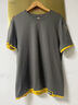 OEHE加大碼純棉短袖男款寬松潮牌夏季薄款加肥胖子半袖上衣服t恤男士 深灰色 XL 推薦120-140斤 曬單實(shí)拍圖