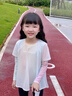 小豬彼特女童速干衣春季上衣兒童假兩件運動長袖T恤女大童春裝套裝 19567幻彩粉長袖T恤 140 cm 曬單實拍圖