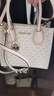 MICHAEL KORS【品牌直供】mk女包MERCER女士輕奢手提斜挎包禮物女送禮 35S1GM9M2B PWD BLSH MLT香草 曬單實(shí)拍圖