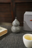 妙蓮天香 林心如大師 汝窯葫蘆茶寵擺件開片可養(yǎng)高端茶玩茶桌茶道配件送禮 S43-031B 黑冰花-葫蘆擺件 【禮盒裝.含證書】 曬單實拍圖