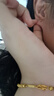 中國珠寶黃金耳釘足金9999女款泡泡圓珠耳釘 畢業(yè)季送女友老婆節(jié)日禮物 圓珠光面耳釘一對 0.84g（足金激光?。?曬單實拍圖
