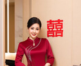 紫魅俏新款婚禮媽媽裝連衣裙女高端氣質(zhì)喜婆婆婚宴裝改良旗袍中老年禮服 亮酒紅色【七分袖】 M (建議105斤以下) 曬單實(shí)拍圖