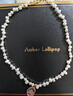Amber Lollipop王玉雯同款星座珍珠項鏈女鎖骨頸鏈周年紀念日生日禮物送女友老婆 項鏈（淡水珍珠+14K金） 曬單實(shí)拍圖