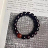福韻瑞印度小葉紫檀滿金星老型桶珠手串檀香木質(zhì)手鏈女文玩佛珠男 滿金星小葉紫檀10*11mm17顆+南紅 曬單實(shí)拍圖