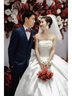 斯睿霖婚紗新娘主紗2024緞面婚紗禮服2024新款抹胸新娘小個(gè)子主紗法式質(zhì) 單件白色齊地婚紗 XS 體重80斤左右 曬單實(shí)拍圖