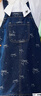 ASK JUNIOR可調(diào)節(jié)背帶裙兒童裙子2025秋女小童蝴蝶結牛仔連衣裙 藍色 110 曬單實拍圖