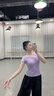 酷系舞蹈服女成人棉T恤現代舞上衣老師芭蕾舞中國舞練功服短袖 淺蘭花色 XL 曬單實(shí)拍圖
